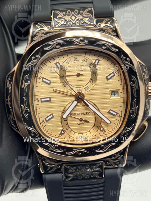 Товар Patek Philippe Nautilus 44mm Engraved Art 8882 Фото 5 - Patek Philippe Nautilus 44mm Engraved Art 8882