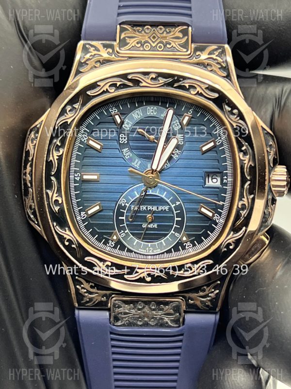 Товар Patek Philippe Nautilus 44mm Engraved Art 8883 Фото 2 - Patek Philippe Nautilus 44mm Engraved Art 8883