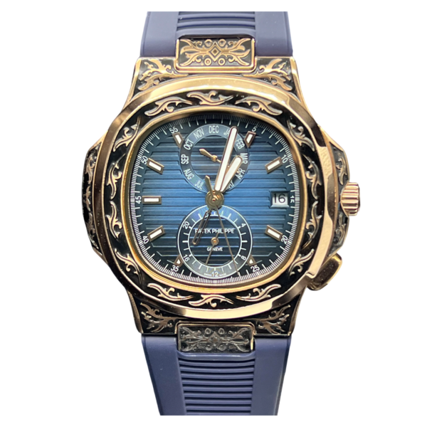 Товар Patek Philippe Nautilus 44mm Engraved Art 8883 Фото 1 - Patek Philippe Nautilus 44mm Engraved Art 8883