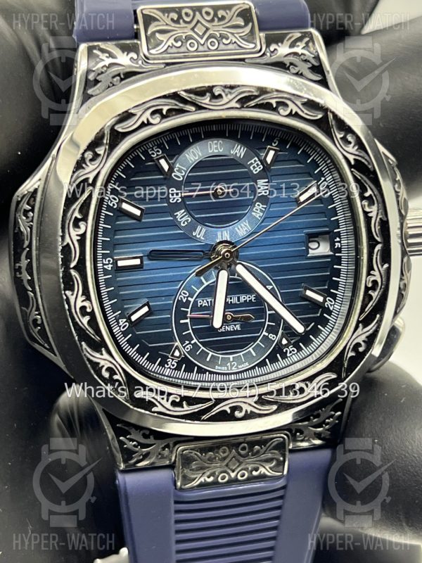 Фото 5 - Patek Philippe Nautilus 44mm Engraved Art 8884