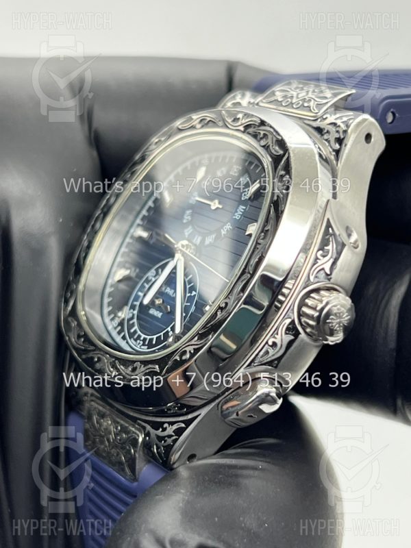 Фото 9 - Patek Philippe Nautilus 44mm Engraved Art 8884