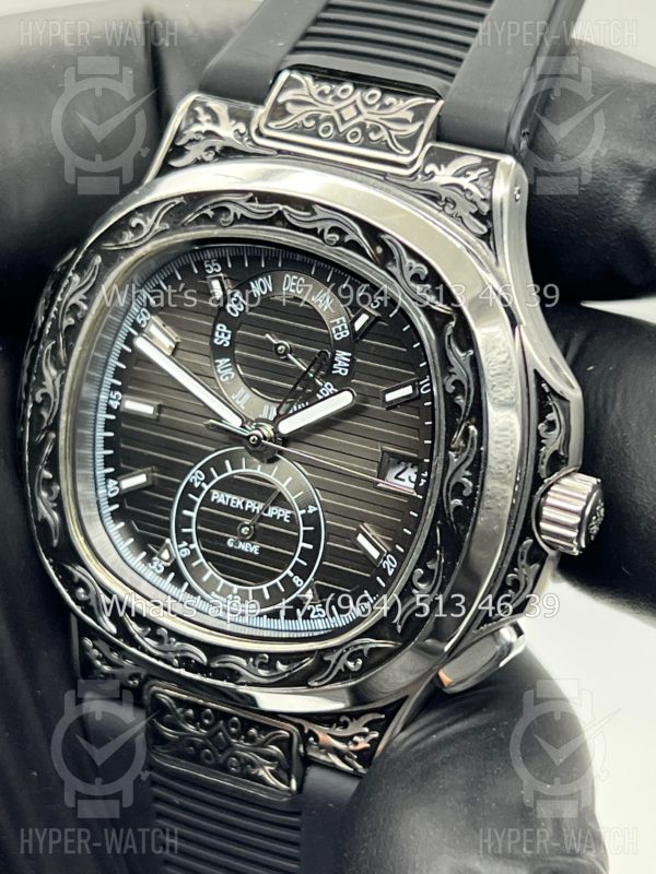 Фото 6 - Patek Philippe Nautilus 44mm Engraved Art 8877