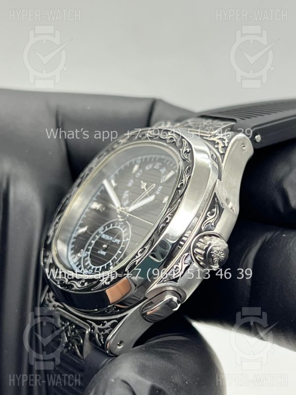 Фото 7 - Patek Philippe Nautilus 44mm Engraved Art 8877