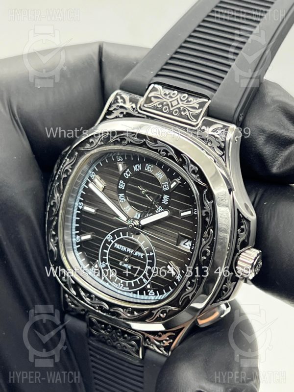 Фото 8 - Patek Philippe Nautilus 44mm Engraved Art 8877