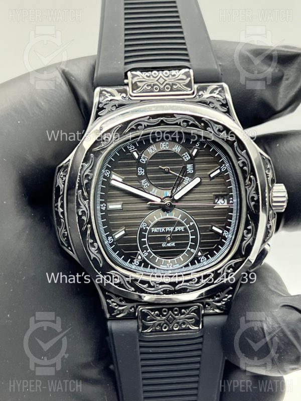 Фото 9 - Patek Philippe Nautilus 44mm Engraved Art 8877