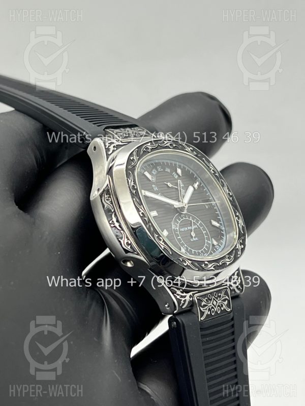 Фото 10 - Patek Philippe Nautilus 44mm Engraved Art 8877