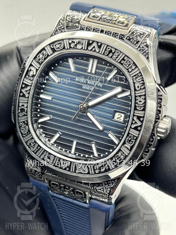Товар Patek Philippe Nautilus 40mm Engraved Art 8878 Фото 3 - Patek Philippe Nautilus 40mm Engraved Art 8878