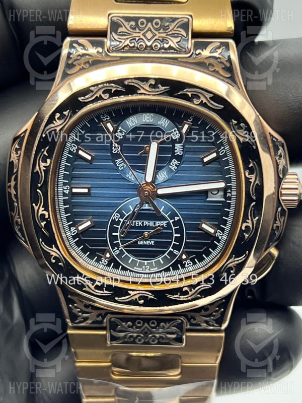 Фото 3 - Patek Philippe Nautilus 44mm Engraved Art 9087