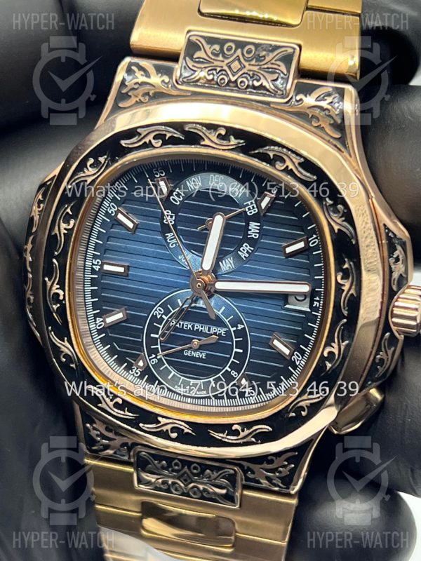 Фото 4 - Patek Philippe Nautilus 44mm Engraved Art 9087