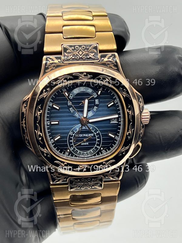 Фото 6 - Patek Philippe Nautilus 44mm Engraved Art 9087