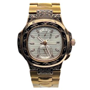 Фото 45 - Patek Philippe Nautilus 44mm Engraved Art 9089