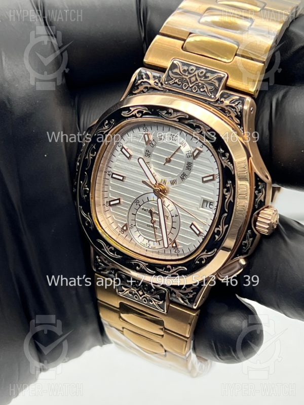 Фото 8 - Patek Philippe Nautilus 44mm Engraved Art 9089