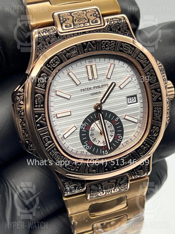 Фото 4 - Patek Philippe Nautilus 44mm Engraved Art 9096