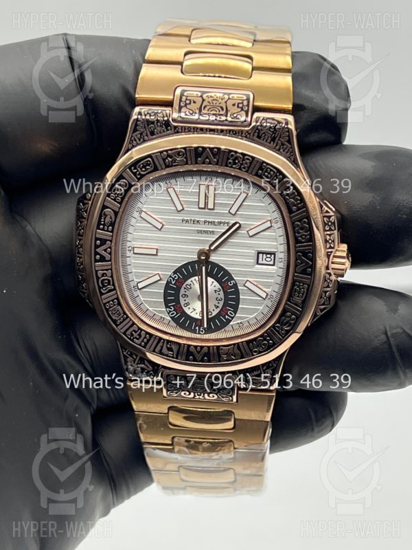 Фото 6 - Patek Philippe Nautilus 44mm Engraved Art 9096