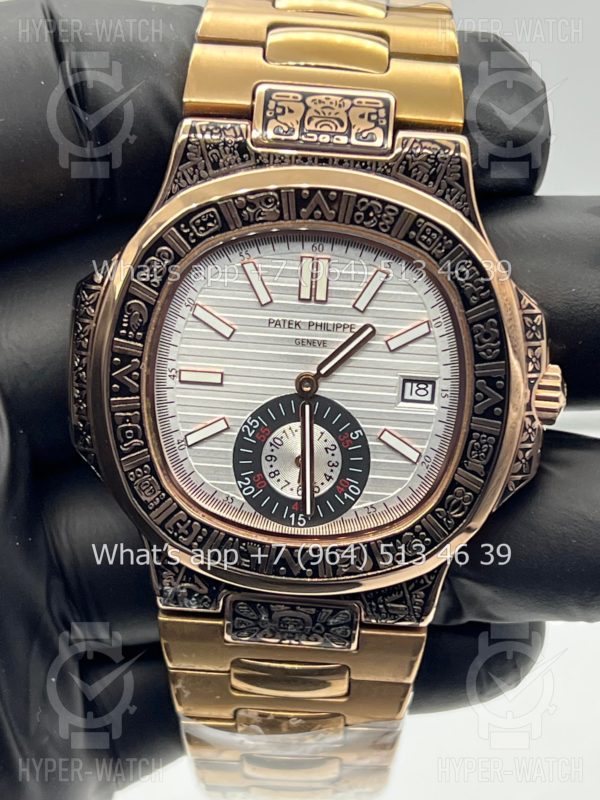 Фото 7 - Patek Philippe Nautilus 44mm Engraved Art 9096