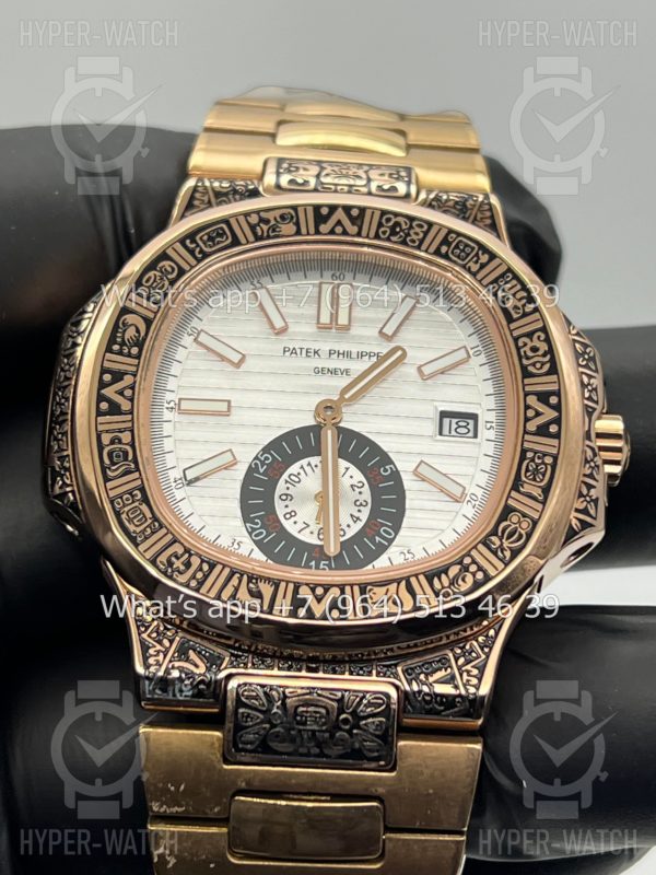 Фото 8 - Patek Philippe Nautilus 44mm Engraved Art 9096