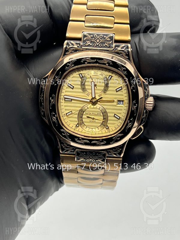 Товар Patek Philippe Nautilus 44mm Engraved Art 9090 Фото 6 - Patek Philippe Nautilus 44mm Engraved Art 9090