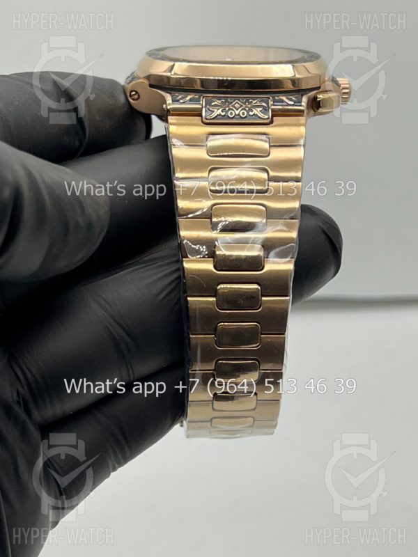 Товар Patek Philippe Nautilus 44mm Engraved Art 9090 Фото 11 - Patek Philippe Nautilus 44mm Engraved Art 9090