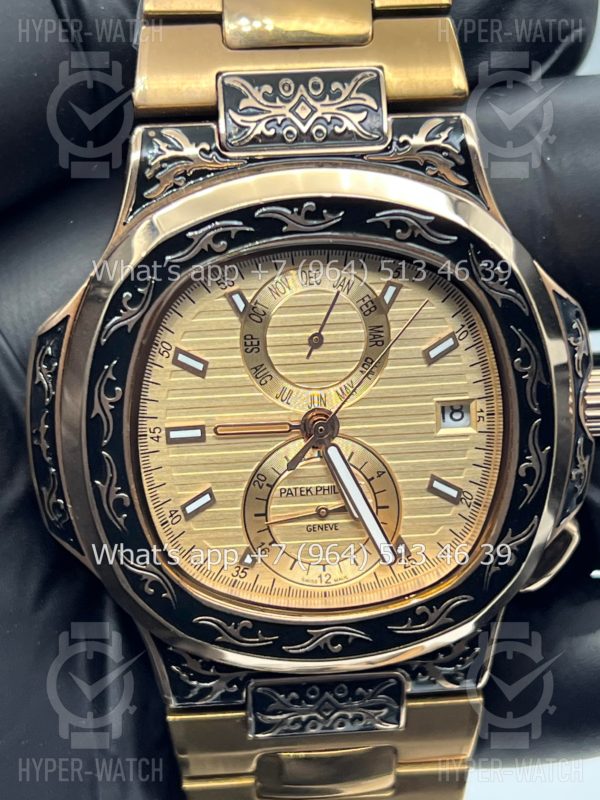 Товар Patek Philippe Nautilus 44mm Engraved Art 9091 Фото 2 - Patek Philippe Nautilus 44mm Engraved Art 9091