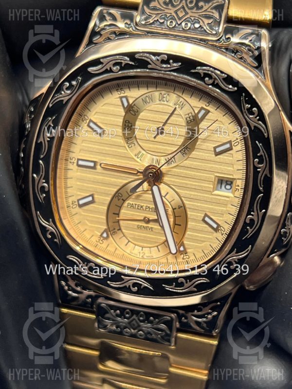 Товар Patek Philippe Nautilus 44mm Engraved Art 9091 Фото 5 - Patek Philippe Nautilus 44mm Engraved Art 9091