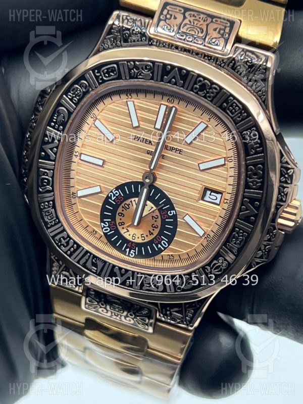 Товар Patek Philippe Nautilus 44mm Engraved Art 9098 Фото 3 - Patek Philippe Nautilus 44mm Engraved Art 9098