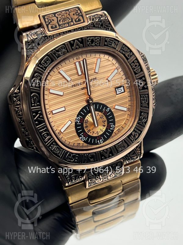 Товар Patek Philippe Nautilus 44mm Engraved Art 9098 Фото 4 - Patek Philippe Nautilus 44mm Engraved Art 9098