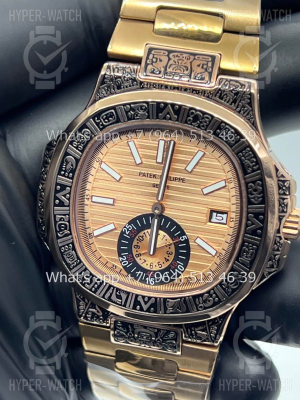 Товар Patek Philippe Nautilus 44mm Engraved Art 9098 Фото 6 - Patek Philippe Nautilus 44mm Engraved Art 9098