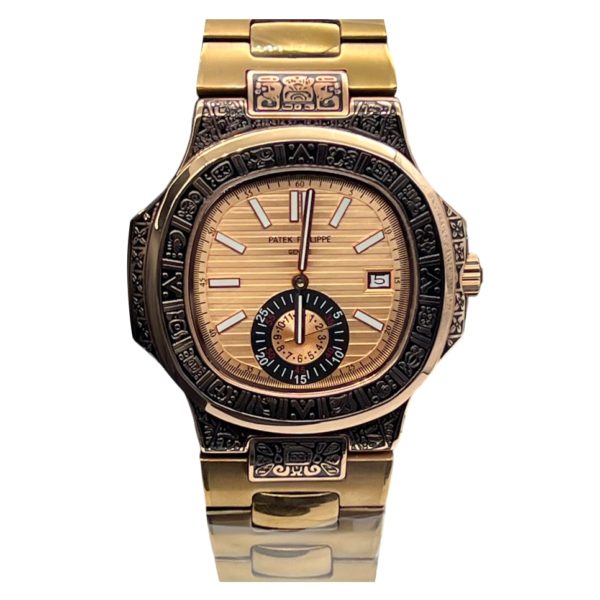 Товар Patek Philippe Nautilus 44mm Engraved Art 9098 Фото 1 - Patek Philippe Nautilus 44mm Engraved Art 9098