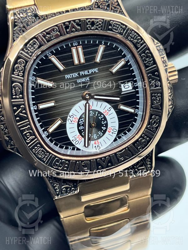Товар Patek Philippe Nautilus 44mm Engraved Art 9099 Фото 5 - Patek Philippe Nautilus 44mm Engraved Art 9099