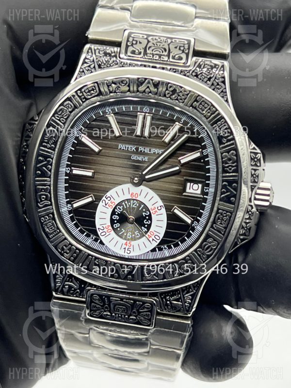 Товар Patek Philippe Nautilus 44mm Engraved Art 9101 Фото 2 - Patek Philippe Nautilus 44mm Engraved Art 9101