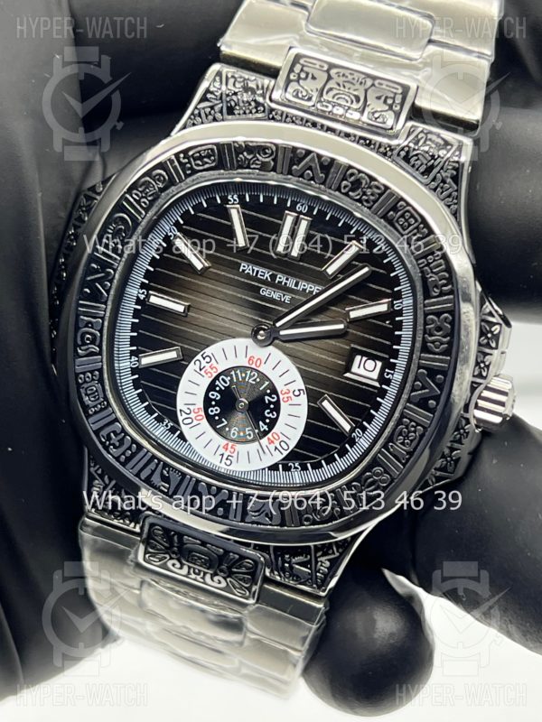 Товар Patek Philippe Nautilus 44mm Engraved Art 9101 Фото 3 - Patek Philippe Nautilus 44mm Engraved Art 9101