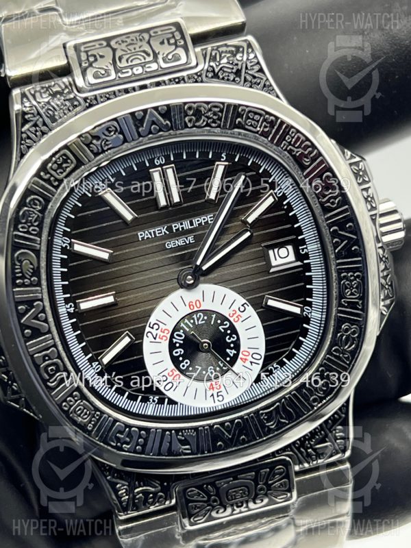 Товар Patek Philippe Nautilus 44mm Engraved Art 9101 Фото 4 - Patek Philippe Nautilus 44mm Engraved Art 9101