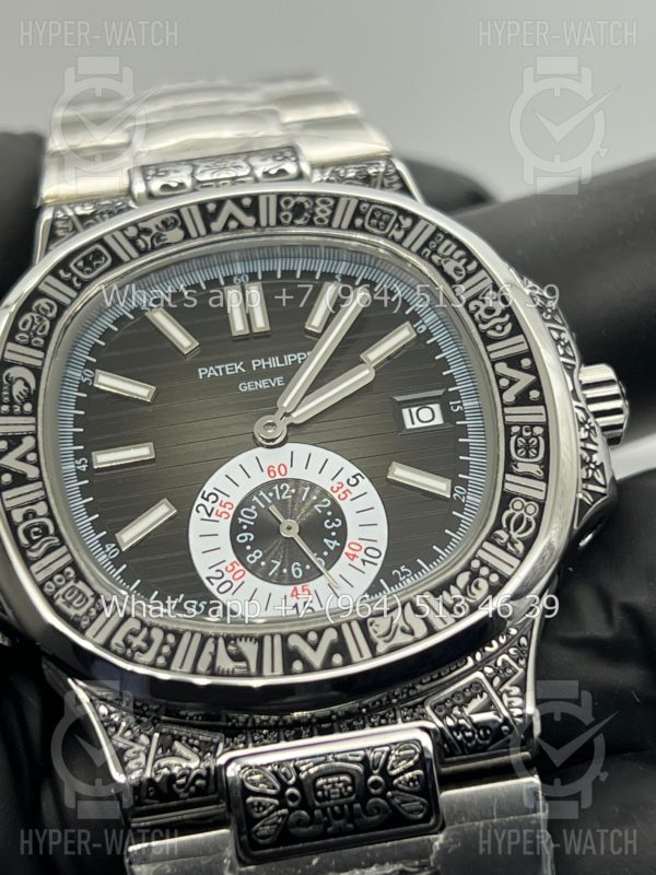 Товар Patek Philippe Nautilus 44mm Engraved Art 9101 Фото 5 - Patek Philippe Nautilus 44mm Engraved Art 9101