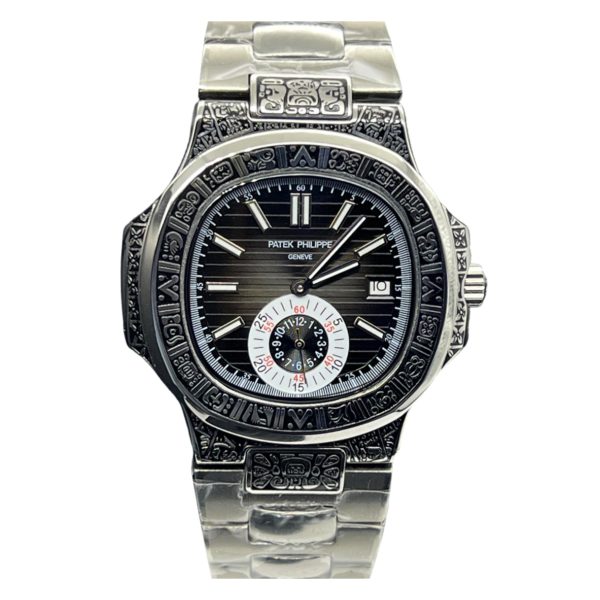 Товар Patek Philippe Nautilus 44mm Engraved Art 9101 Фото 1 - Patek Philippe Nautilus 44mm Engraved Art 9101