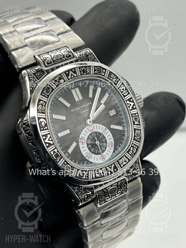 Товар Patek Philippe Nautilus 44mm Engraved Art 9101 Фото 8 - Patek Philippe Nautilus 44mm Engraved Art 9101