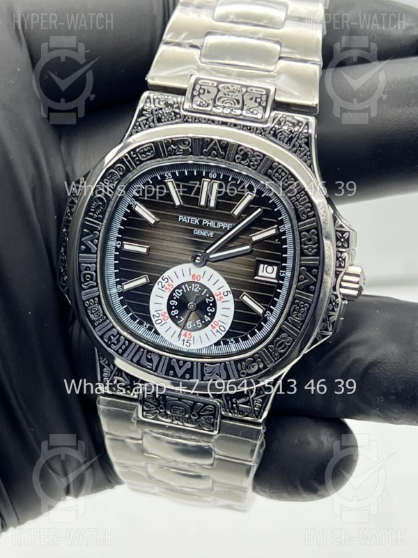 Товар Patek Philippe Nautilus 44mm Engraved Art 9101 Фото 9 - Patek Philippe Nautilus 44mm Engraved Art 9101