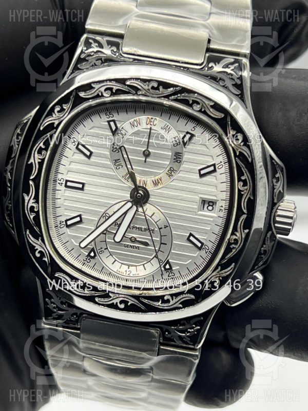 Товар Patek Philippe Nautilus 44mm Engraved Art 9093 Фото 2 - Patek Philippe Nautilus 44mm Engraved Art 9093