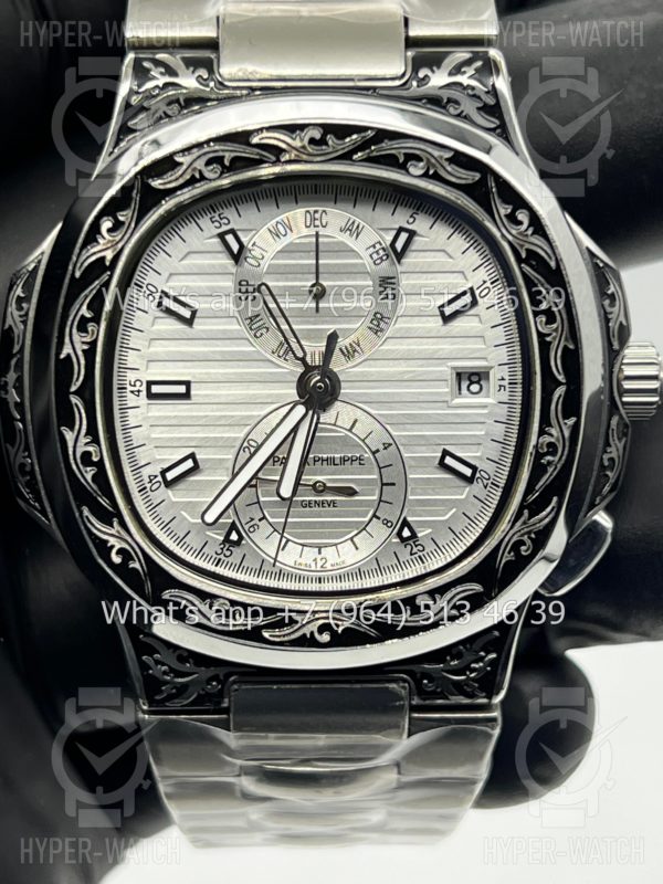 Товар Patek Philippe Nautilus 44mm Engraved Art 9093 Фото 8 - Patek Philippe Nautilus 44mm Engraved Art 9093