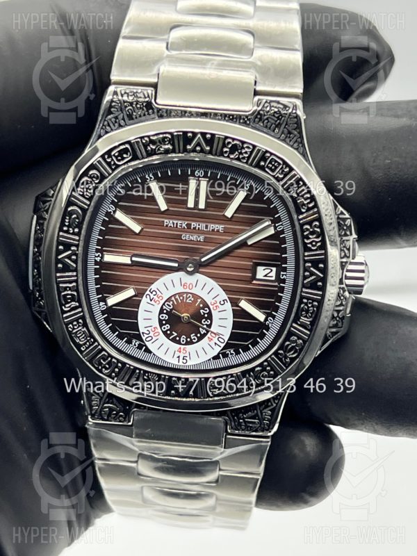 Товар Patek Philippe Nautilus 44mm Engraved Art 9102 Фото 2 - Patek Philippe Nautilus 44mm Engraved Art 9102