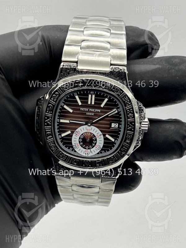 Товар Patek Philippe Nautilus 44mm Engraved Art 9102 Фото 8 - Patek Philippe Nautilus 44mm Engraved Art 9102