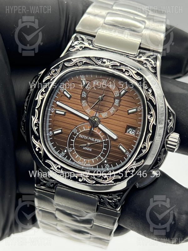 Товар Patek Philippe Nautilus 44mm Engraved Art 9094 Фото 6 - Patek Philippe Nautilus 44mm Engraved Art 9094