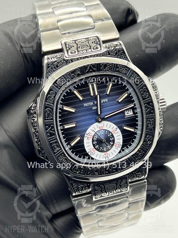 Фото 5 - Patek Philippe Nautilus 44mm Engraved Art 9103