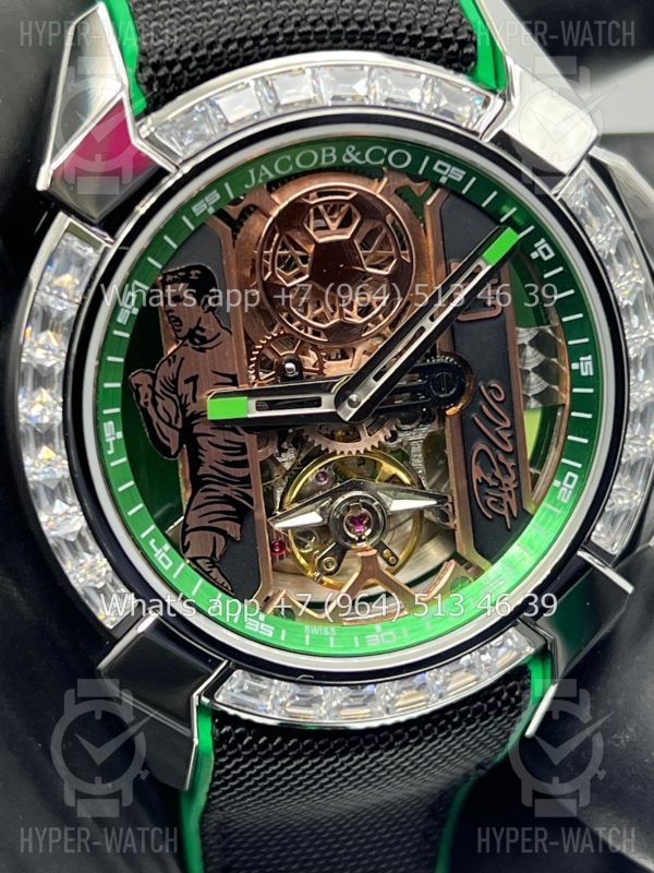 Фото 5 - Jacob & Co Epic X Flight of CR7 EX120.10.AD.AA.A Baguette