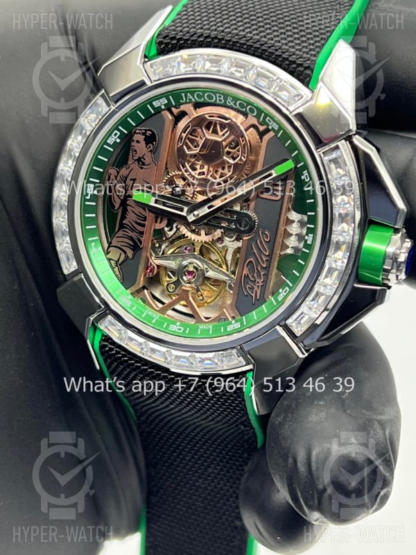 Фото 8 - Jacob & Co Epic X Flight of CR7 EX120.10.AD.AA.A Baguette