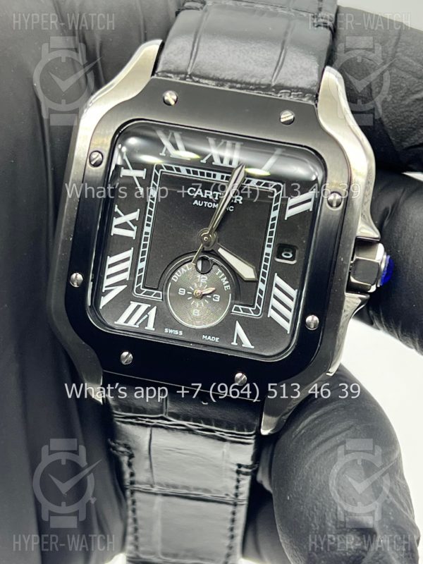 Фото 2 - Cartier Santos De Cartier 40mm Dual Time Art 9002