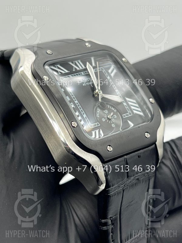 Фото 4 - Cartier Santos De Cartier 40mm Dual Time Art 9002