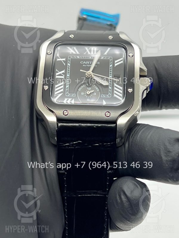 Фото 11 - Cartier Santos De Cartier 40mm Dual Time Art 9002