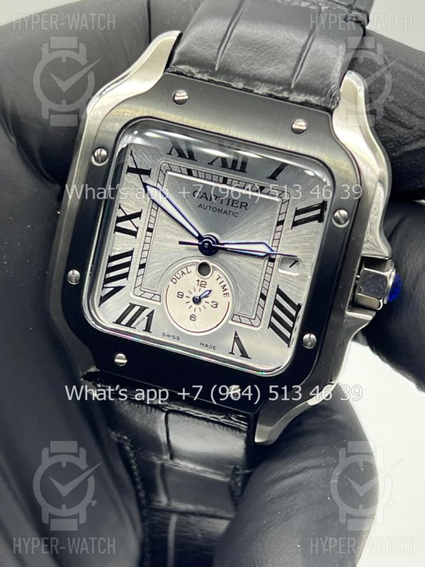 Фото 2 - Cartier Santos De Cartier 40mm Dual Time Art 8998