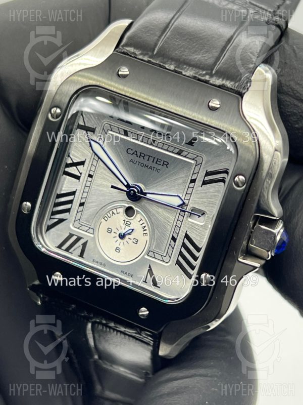 Фото 3 - Cartier Santos De Cartier 40mm Dual Time Art 8998