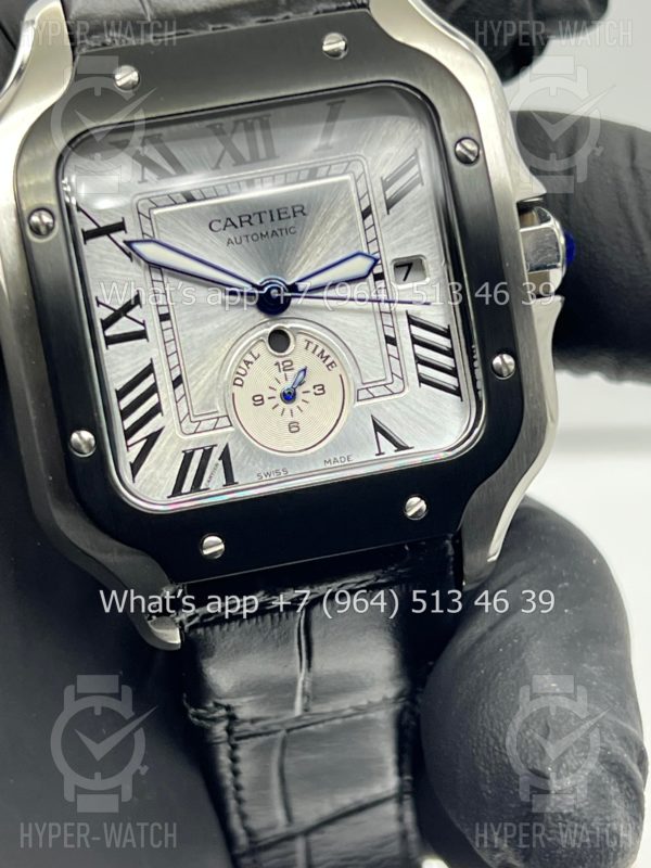 Фото 5 - Cartier Santos De Cartier 40mm Dual Time Art 8998